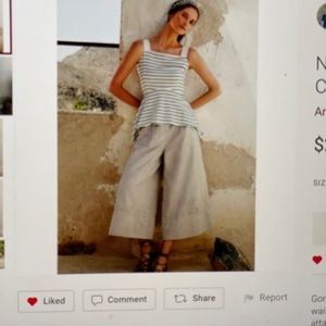 Never worn Cartonnier Grey Wide Leg Cropped Trouser